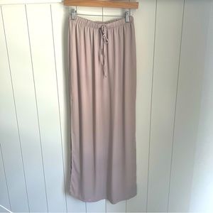 Forever 21 maxi skirt with tie and leg slit